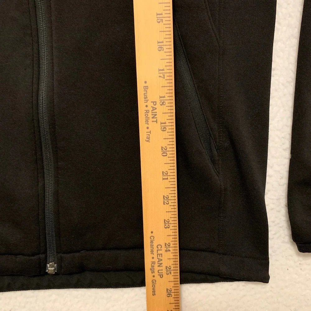 The North Face FlashDry Softshell Jacket Mens Small Full Zip Stretch Black